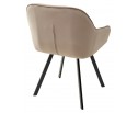 Стул GALE 360 град. поворот. BLUVEL-40 BEIGE, велюр/ черный каркас, в Каменске-Уральском