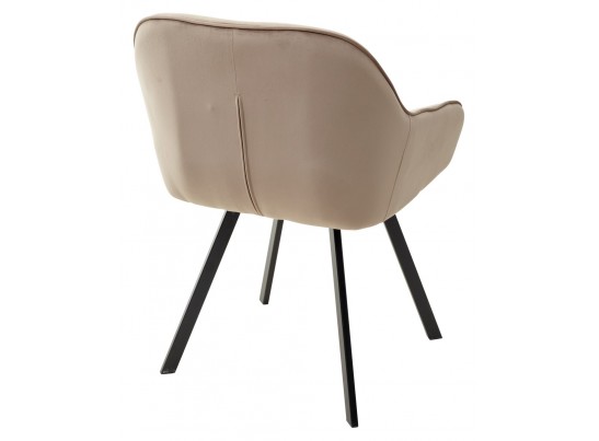 Стул GALE 360 град. поворот. BLUVEL-40 BEIGE, велюр/ черный каркас, в Каменске-Уральском