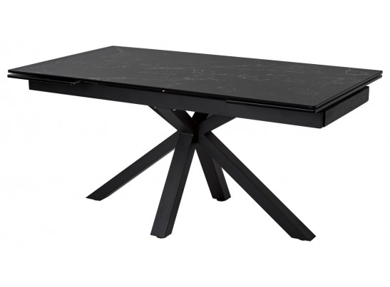 Стол ALTO 160 NERO KL-116 Черный мрамор матовый, итальянская керамика/ черный каркас в Каменске-Уральском