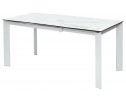 Стол CORNER 120 MATTE STATUARIO Белый мрамор матовый керамика, стекло/ белый каркас, ®DISAUR в Каменске-Уральском