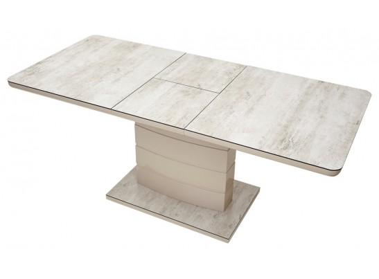 Стол ALTA 120 BEIGE/ CAPPUCINO глазурованное стекло в Каменске-Уральском