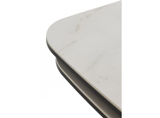 Стол PALACIO 180 KL-188 Контрастный мрамор матовый, итальянская керамика/ Шампань, ®DISAUR в Каменске-Уральском