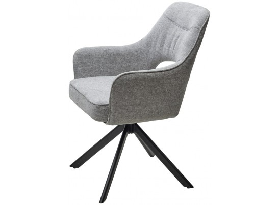 Стул GUARA 180 град. поворот. цвет серо-бежевый RAVEN 06 / черный каркас, ®DISAUR в Каменске-Уральском