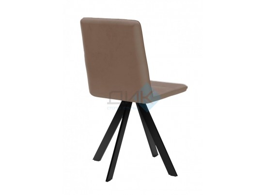 Стул BRONX, 360 град. поворот. B5 Капучино, велюр / черный каркас, в Каменске-Уральском