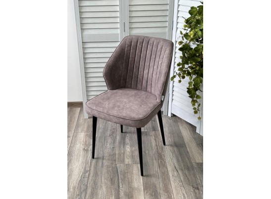 Стул SEATTLE-V Kashemir 925 Серо-коричневый, велюр / черный каркас в Каменске-Уральском