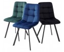 Стул CHILLI SQUARE BLUVEL-78 GREEN, велюр / черный каркас, в Каменске-Уральском