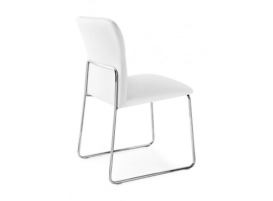 Стул FRIDA CB/1806-SK MT.P77 CHROMED/ SKUBA S92 OPTIC WHITE в Каменске-Уральском