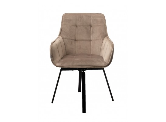 Стул MAVERICK 360 град. поворот. BLUVEL-40 BEIGE/ черный каркас, в Каменске-Уральском