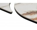 Стол PALACIO 180 KL-188 Контрастный мрамор матовый, итальянская керамика/ Шампань, ®DISAUR в Каменске-Уральском
