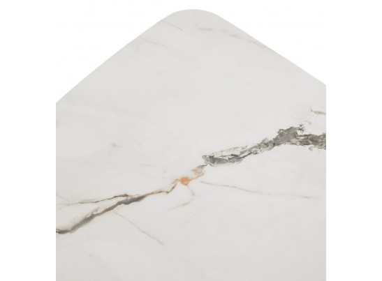 Стол PALACIO 180 KL-188 Контрастный мрамор матовый, итальянская керамика/ Шампань, ®DISAUR в Каменске-Уральском