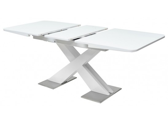 Стол CONTI 140 WHITE GLASS белый глянец в Каменске-Уральском