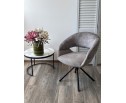 Стул EMBER 360 град. поворот. 7525-180 Серый, велюр/ ENJOY-451 Серый, ткань/ Черный, ®DISAUR в Каменске-Уральском