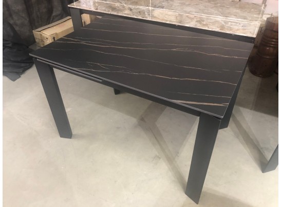 Стол CORNER 120 MATT GOLDEN BLACK SINTERED STONE / BLACK в Каменске-Уральском