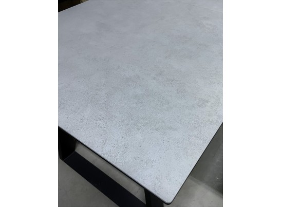 Стол Франк 180 Серый, керамика / черный каркас в Каменске-Уральском