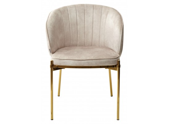 Стул DIANA VBP-207 античный бежевый, велюр / золотой каркас в Каменске-Уральском