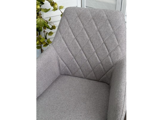 Стул NOVARA Barrel-83 Серый, ткань / черный каркас / Товарный знак DISAUR в Каменске-Уральском