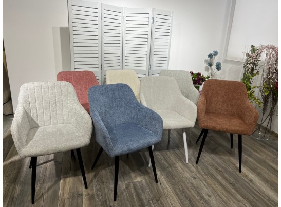 Стул BRANDY WZ2042-16 бледно-васильковый фактурный велюр/ черный каркас в Каменске-Уральском