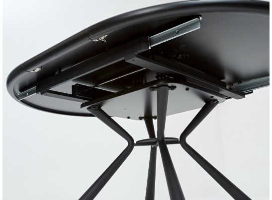 Стол VOLAND BIANCO TL-45 испанская керамика/ BLACK "белый мрамор" в Каменске-Уральском