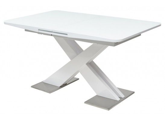 Стол CONTI 140 WHITE GLASS белый глянец в Каменске-Уральском