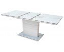 Стол ALTA 120 GREY-WHITE MARBLE/ WHITE глазурованное стекло в Каменске-Уральском