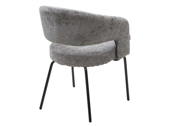 Стул SNUG 3018-17 серый, шенилл / черный каркас, ®DISAUR в Каменске-Уральском