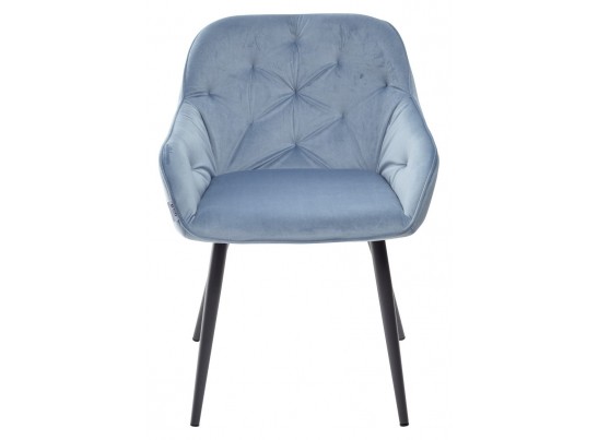 Стул BREEZE G108-56 пудровый синий/темно-серый каркас, велюр в Каменске-Уральском