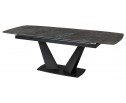 Стол ACUTO2 170 BLACK MARBLE Черный мрамор матовый, керамика/ черный каркас NEW! в Каменске-Уральском