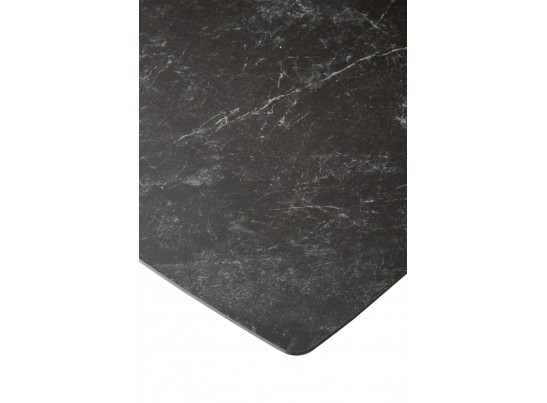 Стол ACUTO2 170 BLACK MARBLE Черный мрамор матовый, керамика/ черный каркас NEW! в Каменске-Уральском