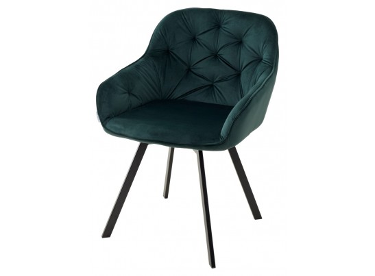 Стул GALE 360 град. поворот. BLUVEL-78 GREEN, велюр/ черный каркас, в Каменске-Уральском