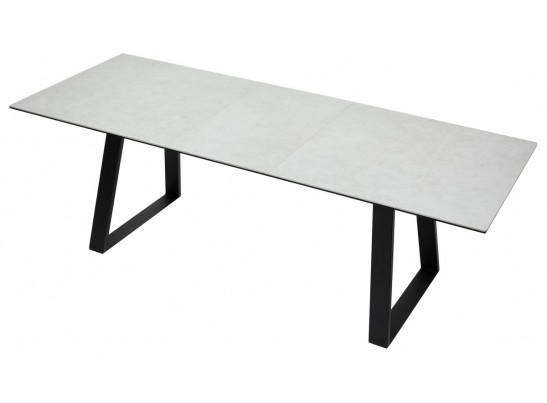 Стол Франк 180 Серый, керамика / черный каркас в Каменске-Уральском
