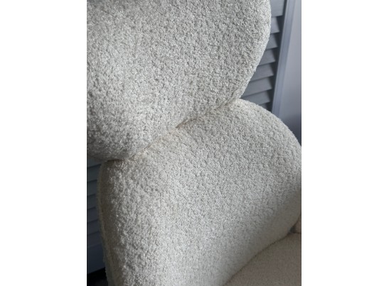 Стул VARDY 360 град.поворот. Белый букле XD841-01 / Серый, ®DISAUR