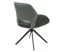 Стул BERRIES 360 град., Зеленый Loris-39, велюр/темно-зеленый 7525-156, велюр/ черный каркас, DISAUR