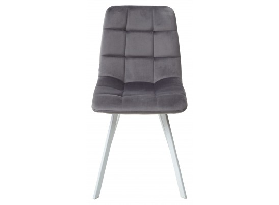Стул CHILLI SQUARE G108-12 антрацит, велюр / белый каркас в Каменске-Уральском