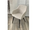 Стул BRANDY WZ2042-02 светло-бежевый фактурный велюр / черный каркас в Каменске-Уральском