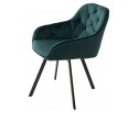Стул GALE 360 град. поворот. BLUVEL-78 GREEN, велюр/ черный каркас, в Каменске-Уральском