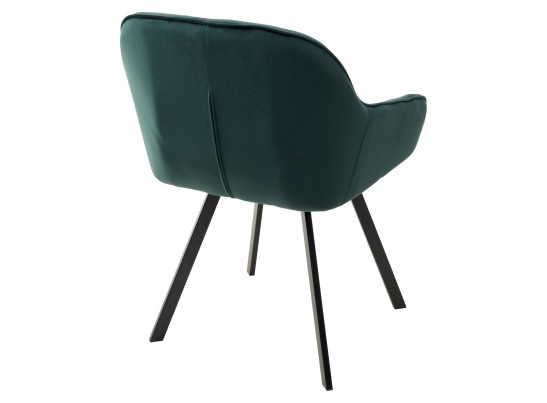 Стул GALE 360 град. поворот. BLUVEL-78 GREEN, велюр/ черный каркас, в Каменске-Уральском