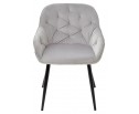 Стул BREEZE BLUVEL-03 LIGHT GREY, велюр / черный каркас в Каменске-Уральском