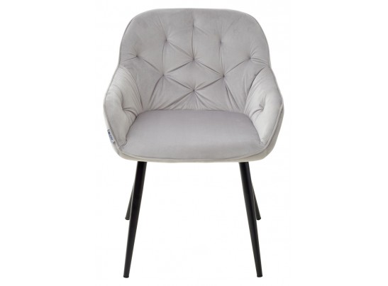 Стул BREEZE BLUVEL-03 LIGHT GREY, велюр / черный каркас в Каменске-Уральском