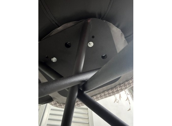 Стул ЛИЛУ ДАНС 180 град. поворотный, УЮТ ГРЕЙ КЛЫК / ORAKUL 998 Темно-серый / Черный каркас, M-City в Каменске-Уральском