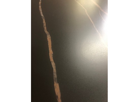 Стол CORNER 120 MATT GOLDEN BLACK SINTERED STONE / BLACK в Каменске-Уральском