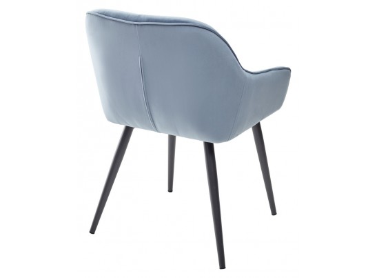 Стул BREEZE G108-56 пудровый синий/темно-серый каркас, велюр в Каменске-Уральском