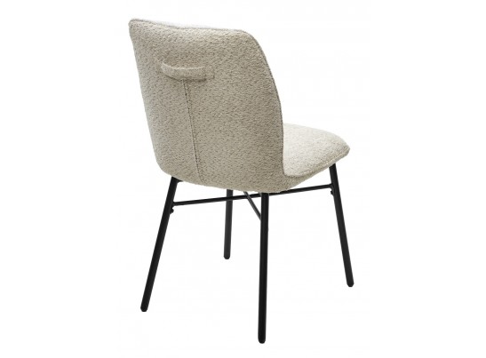 Стул COMO UF998-04 бежевый, букле / черный каркас / Товарный знак DISAUR в Каменске-Уральском