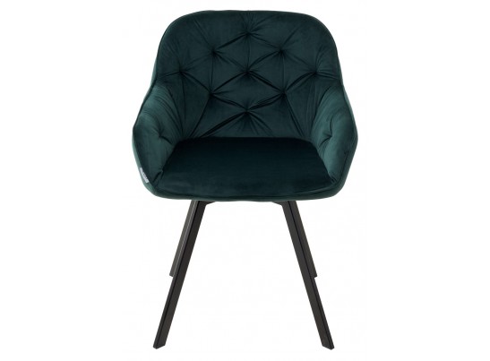 Стул GALE 360 град. поворот. BLUVEL-78 GREEN, велюр/ черный каркас, в Каменске-Уральском