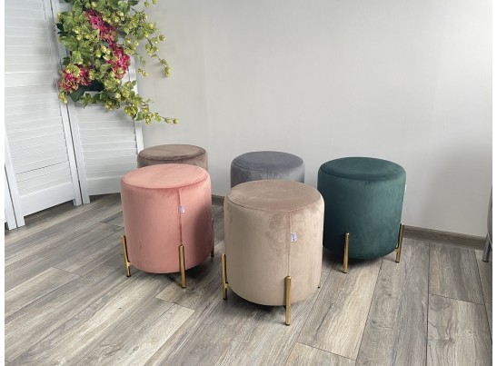 Пуф для гостиной RICE BLUVEL-52 PINK / GOLD в Каменске-Уральском