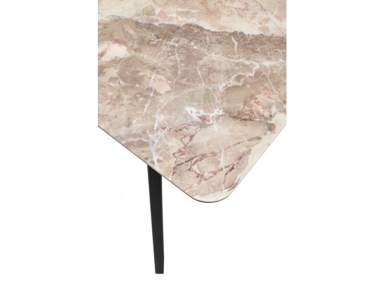 Стол АРУБА 140 нераздвижной КАТАЛОНИЯ, стекло/ ЧЕРНЫЙ каркас в Каменске-Уральском