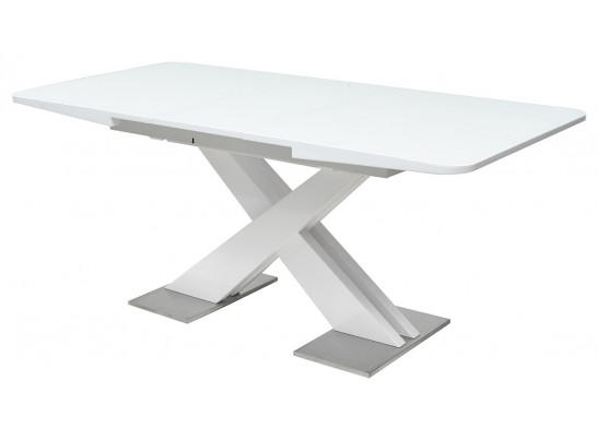 Стол CONTI 140 WHITE GLASS белый глянец в Каменске-Уральском