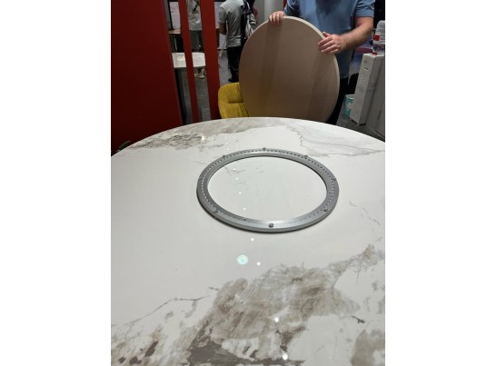 Стол CASTELA 135 Белый мрамор CA071, керамика / Орех, ®DISAUR в Каменске-Уральском