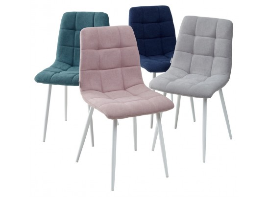 Стул CHILLI UF860-04B сиреневый, ткань/ белый каркас в Каменске-Уральском