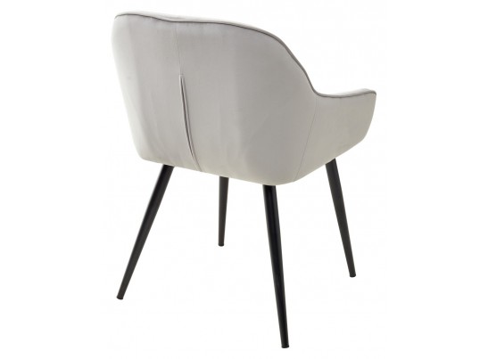 Стул BREEZE BLUVEL-03 LIGHT GREY, велюр / черный каркас в Каменске-Уральском