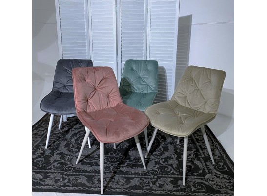 Стул MONACO UF910-08 PINK, велюр/капучино каркас M-City в Каменске-Уральском